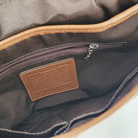 Coach 2008 Signature Small Soho Flap Shoulder Bag F12308 , Brown - Picture 7 of 7